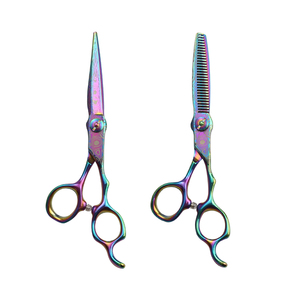 Ciseaux professionnels pour la coupe des cheveux, en acier inoxydable, lame tranchante, manche long, pour droitiers, fournitures de coiffure pour salon. - Product Image 1