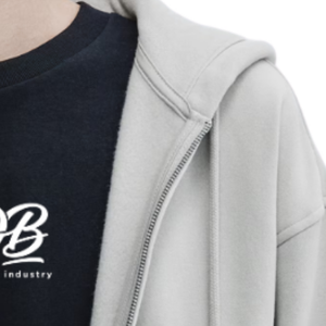 Loose Fit Full <b>Zip</b> <b>Hooded</b> Sweatshirt Premium Fabric Casual Streetwear Hoodie Custom Design Factory Wholesale Supply - Product Image 5
