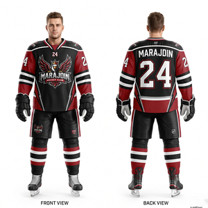 Tenue d'entraînement de hockey sur glace, vêtements de sport, uniforme d'équipe, meilleur design, best-seller pour les uniformes de hockey sur glace - Product Image 6
