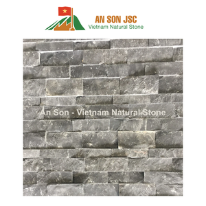 Revêtement mural en pierre naturelle sur mesure, carreaux de marbre blanc à face brisée pour façades architecturales et murs de jardin - Product Image 5