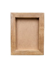 Cadre photo classique en bois artisanal avec incrustation en laiton, décoration de luxe écologique et sous-verre en noyer - Product Image 6