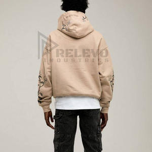 Sweat à capuche personnalisé pour homme, broderie personnalisée, sweat à capuche en polaire d'hiver uni, 100% coton polaire, manches longues, vêtement d'extérieur en polaire chaud et moelleux - Product Image 5