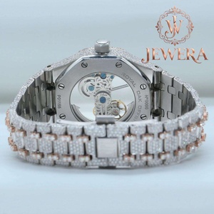 Reloj de Diamantes Mossinate de Acero Inoxidable Premium con Correa Resistente, Elegante Reloj para Reuniones Formales y Viajes de Negocios - Product Image 2