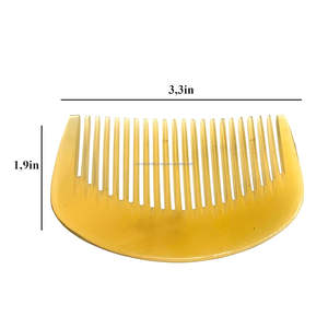Peignes à cheveux en corne de buffle 100% fabriqués en Inde Qualité de salon Caractéristique de beauté à haute vente pour hommes et femmes - Product Image 5