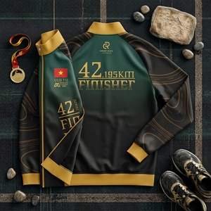 Chaqueta de Finalista para Corredores Profesionales, Logotipo Personalizado, Proveedor de Ropa para Eventos, 95% Algodón, 5% Elastano, Ropa Deportiva Transpirable - Product Image 4