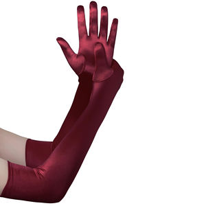 Gants de mariée élégants et légers en polyester, longs gants de soirée pour opéra, bal de promo, costumes, disponibles en plusieurs couleurs pour mariages - Product Image 2