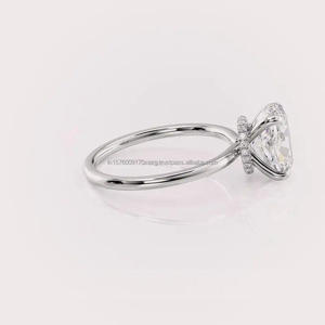 Unique Design Moissanite Engagement <b>Ring</b> for Women Engagement Ceremony Anniversary Celebration and Romantic Gift For Sale - Product Image 3