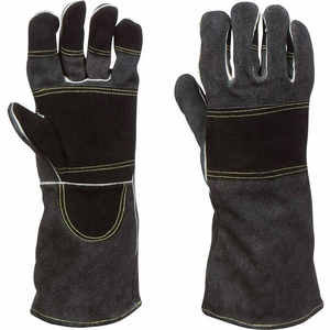 Best Hot Selling Custom Made Cow Split Leather Welding Work <b>Gloves</b> Comfortable Double Palm Hand Protection Welder Working <b>Gloves</b> - Product Image 1