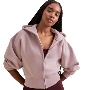 Custom Women Fleece Hoodie <b>Pink</b> Oversized Pullover Sweatshirt <b>Long</b> <b>Sleeve</b> Casual Streetwear Warm Soft Hooded <b>Top</b> OEM - Product Image 5