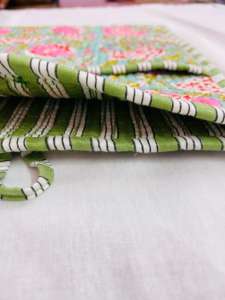 Pinkcityhandloom - Funda para Portátil de Algodón de 14 Pulgadas con Cierre de Botón, Ecológica, Ligera, Vintage, con Estampado Floral, Multiusos - Product Image 3