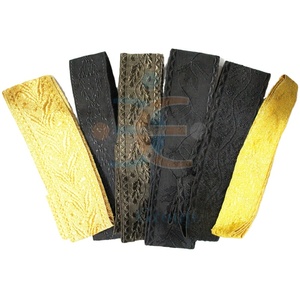 Ruban tressé en jacquard métallique, dentelle française, tresse en Mylar, fil de bouillon, ruban en soie d'iris argenté doré, garniture pour uniforme et costume - Product Image 5