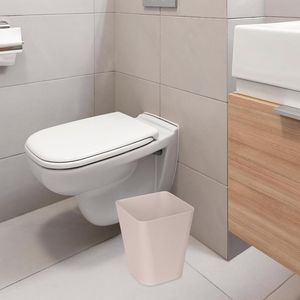 Khaki 1.8 Gallon <b>Small</b> Trash Can Waste Basket for Bathrooms Laundry Rooms Kitchens Offices - Product Image 3