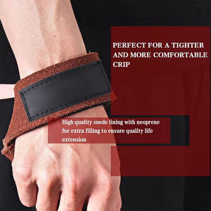 Sangle de poignet en cuir personnalisée pour la musculation avec logo sur mesure, antidérapante et respirante, écologique, unisexe, pour la salle de sport et la musculation - Product Image 4