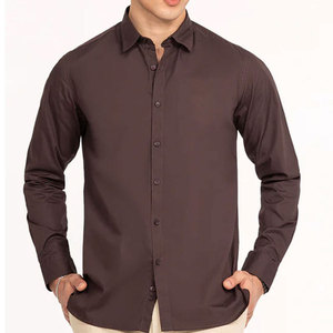Chemises à manches longues de nouvelle conception, matière douce, séchage rapide, respirantes, t-shirts habillés pour hommes - Product Image 1