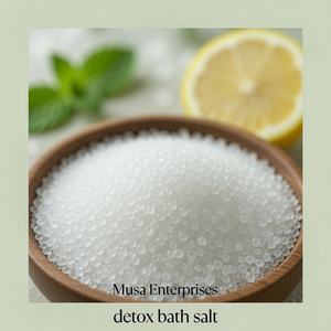 Sel de Bain Naturel de l'Himalaya & Bain Détoxifiant Moderne Rond Sculpté Écologique avec Huiles Essentielles Pures pour Apaiser Corps et Esprit - Product Image 5