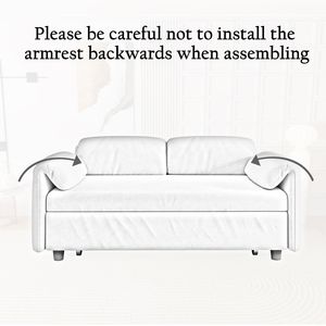 Elegante Divano Letto in Velluto Giallo a Doppio Uso, Trasformabile in Letto Estraibile per Soggiorno - Product Image 6