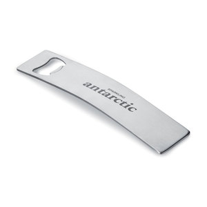 Cavatappi e apriscatole curvo in acciaio inossidabile per scopi pubblicitari - Product Image 3