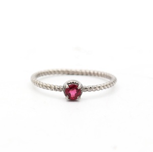 Twisted Natural Geometric <b>Garnet</b> Gemstone Bezel Set IGI Certified 925 Sterling <b>Silver</b> Handmade Unisex <b>Ring</b> Jewelry for Wholesale - Product Image 1