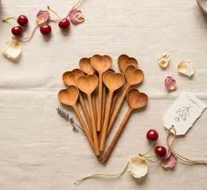 Juego de Utensilios de Cocina de Madera Curio Craft, 6 Piezas, Cucharas de Madera Natural, Resistentes al Calor, Antiadherentes, Ecológicas, Aptas para Lavavajillas - Product Image 3
