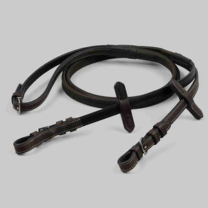 Rub International Custom Logo 16mm Leather <b>Rubber</b> Reins <b>Stopper</b> Snap Studs Durable Horse Bridle Halter Riding-Equestrian Model - Product Image 1