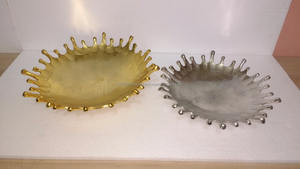 Vente en gros de plateau décoratif moderne en aluminium doré personnalisé pour la maison et la table pour les ornements de Noël artisanat indien - Product Image 3