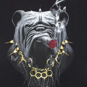 T-shirts personnalisés de haute qualité avec strass, impression de logo personnalisée, manches courtes, design graphique, t-shirts de fitness avec strass pour hommes - Product Image 3