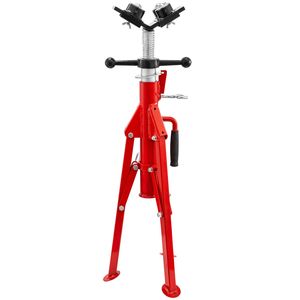 Soporte de tubo para soldadura de alta resistencia 2500LB con 4 bolas de transferencia, cabezal en V, patas plegables, altura ajustable de 24 a 43 pulgadas, para máquinas de elevación - Product Image 1