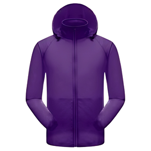 เสื้อแจ็คเก็ตวิ่งแบบมีซิป น้ำหนักเบาพิเศษ สำหรับฤดูหนาว ผลิตจากไนลอน ป้องกันรังสียูวี กันลม กันน้ำ ระบายอากาศได้ดี เหมาะสำหรับทุกเพศ - Product Image 1