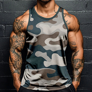 Débardeur en coton personnalisé pour homme, respirant, toucher doux, vêtements de sport, tenue d'entraînement, commande de production en gros, fabrication en usine. - Product Image 4