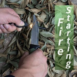 Coltello da campeggio a lama fissa in acciaio inossidabile da 4.1 pollici guaina girevole impugnatura antiscivolo per la pesca di sopravvivenza da esterno EDC - Product Image 6