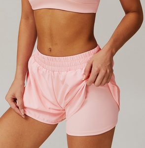 Breathable Athletic Workout Gym Sports <b>Shorts</b> for Training and Yoga Elastic Waist Wholesale Women's Athletic <b>Shorts</b> Manufacturer - Product Image 2