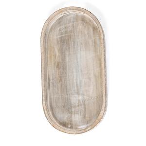 Best Selling Customized Design Natural Mango Wood Serving Tray Wooden Oval Shape Tabletop Platter for Serving and Decor - Product Image 4