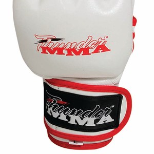 หนังคุณภาพสูงสำหรับผู้ผลิต OEM ในปากีสถาน ออกแบบใหม่ น้ำหนักเบา ถุงมือชกมวย MMA แบบครึ่งนิ้ว สำหรับมืออาชีพ - Product Image 4