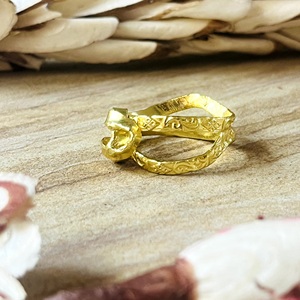 Trendy Design Boho Abstract Statement <b>Ring</b> Boho Brass Band Women 18k Gold Plated Geometric <b>Cross</b> Over <b>Rings</b> Wholesale/OEM/ODM - Product Image 4