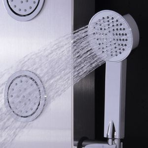 Pannello Doccia in Acciaio Inox da 47 Pollici con Getti Massaggianti e Doccetta, Set Accessori per Bagno - Product Image 2
