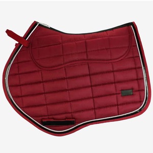 <b>Quilted</b> Horse Saddle Pad Rose Gold with black Breathable Trim Polyester Equestrian Saddle Pad Supplier Custom Logo and design - Product Image 1