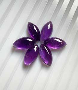 Cabochons en améthyste marquise, pierres précieuses calibrées, pierres naturelles en vrac pour la fabrication de bijoux - Product Image 3