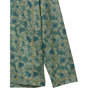Camiseta de Natación para Hombre, Manga Larga, Diseño Floral Verde, Protección Solar UPF 50+, Secado Rápido, Estampada - Product Image 6
