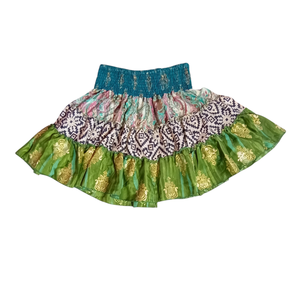 High Quality Breathable Printed 100% <b>Silk</b> Pleated Design Eco-Friendly Natural Summer Mini <b>Skirts</b> Casual Custom Western Bohemian - Product Image 1