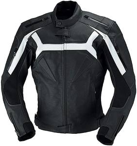 Chaqueta de Motocicleta de Cuero Premium con Protección CE, Resistente al Viento, Transpirable e Impermeable, Unisex para Verano e Invierno - Product Image 1