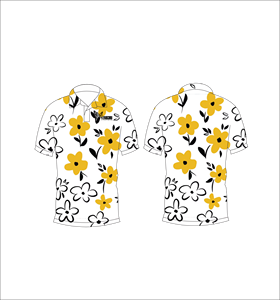 เสื้อโปโลพิมพ์ลายเดซี่แบบกำหนดเอง แขนสั้น สวมใส่สบาย เหมาะสำหรับกอล์ฟ เทนนิส ชุดทีมฤดูร้อน - Product Image 1