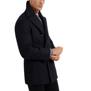 Veste de costume décontractée pour homme pour l'automne et l'hiver, en tweed épais 50% laine, simple boutonnage, style rétro britannique, gris - Product Image 4