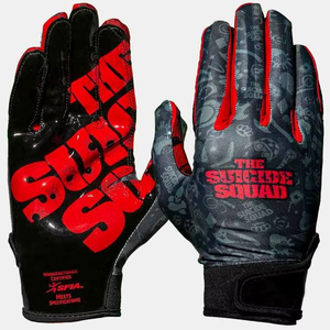 Blue Lineman American Football Gloves Lineman Adult Silicone Grip Palm Youth Glove Padded Wholesale Custom Brand And Team Design - Product Image 5