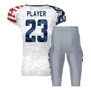 Ensemble de maillot de football américain rouge et blanc pour homme, col en V, manches courtes, numéro 24, uniforme en mesh avec pantalon noir, style ajusté et respirant - Product Image 6