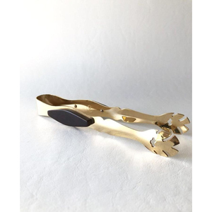 Pince à glaçons vintage moderne en laiton avec embout doré en forme d'étoile, pince à sucre pour bar et cuisine, en vente - Product Image 3