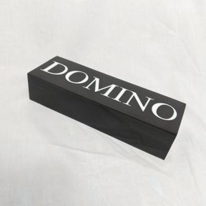 Caja de Almacenamiento para Dominó Contemporánea en Acabado Blanco, Estuche Organizador de Dominó de Madera Sólida para el Hogar, la Oficina y como Regalo - Product Image 4