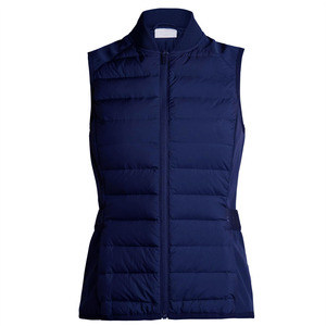 Chaleco Acolchado de Invierno para Mujer, Talla Grande, Corto, Cortavientos, con Mangas en Contraste, Acolchado, Liso, Teñido, Moda Femenina - Product Image 3