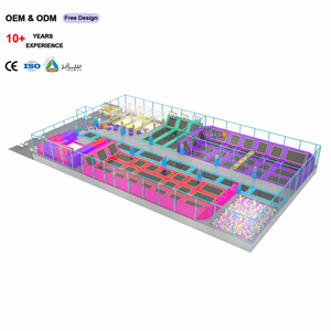 Équipement de parc de trampoline intérieur personnalisé avec <span class=keywords><strong>Ninja</strong></span> Warrior pour parc d'aventure, centre commercial ou centre de divertissement familial - Product Image 1