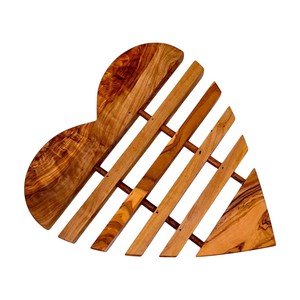 Alfombrilla de ducha de madera maciza premium, resistente al calor, soporte para ollas de cocina, almohadilla de madera natural para encimera y mesa de comedor - Product Image 2