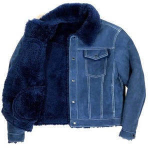 Genuine Leather <b>Shearling</b> <b>Jacket</b> <b>Men's</b> Winter Aviator Coat Soft Fur Lining Premium Warm Biker Outerwear Timeless Fashion - Product Image 1